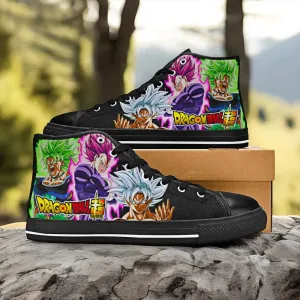 Dragon Ball Super Shoes High Top Sneakers for Kids and Adults
