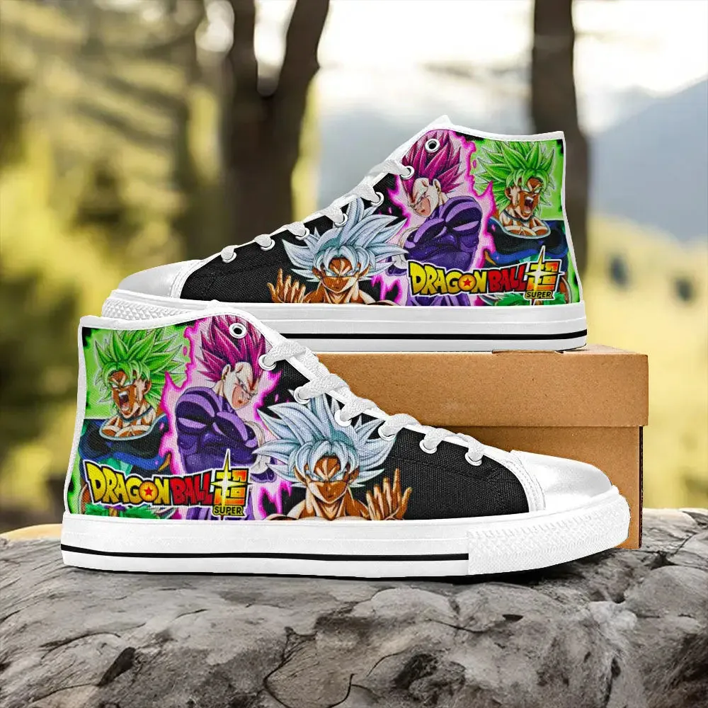 Dragon Ball Super Shoes High Top Sneakers for Kids and Adults