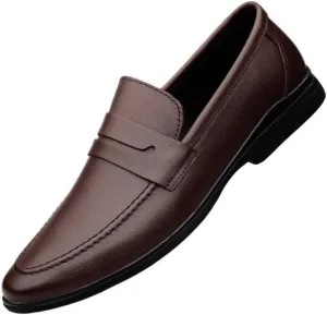 Dress Oxford for Men Slip On Wedding Party Shoes Slip on Casual Loafer Mens Driving Flat Shoes British Gentleman Style Genuine Leather Shoes