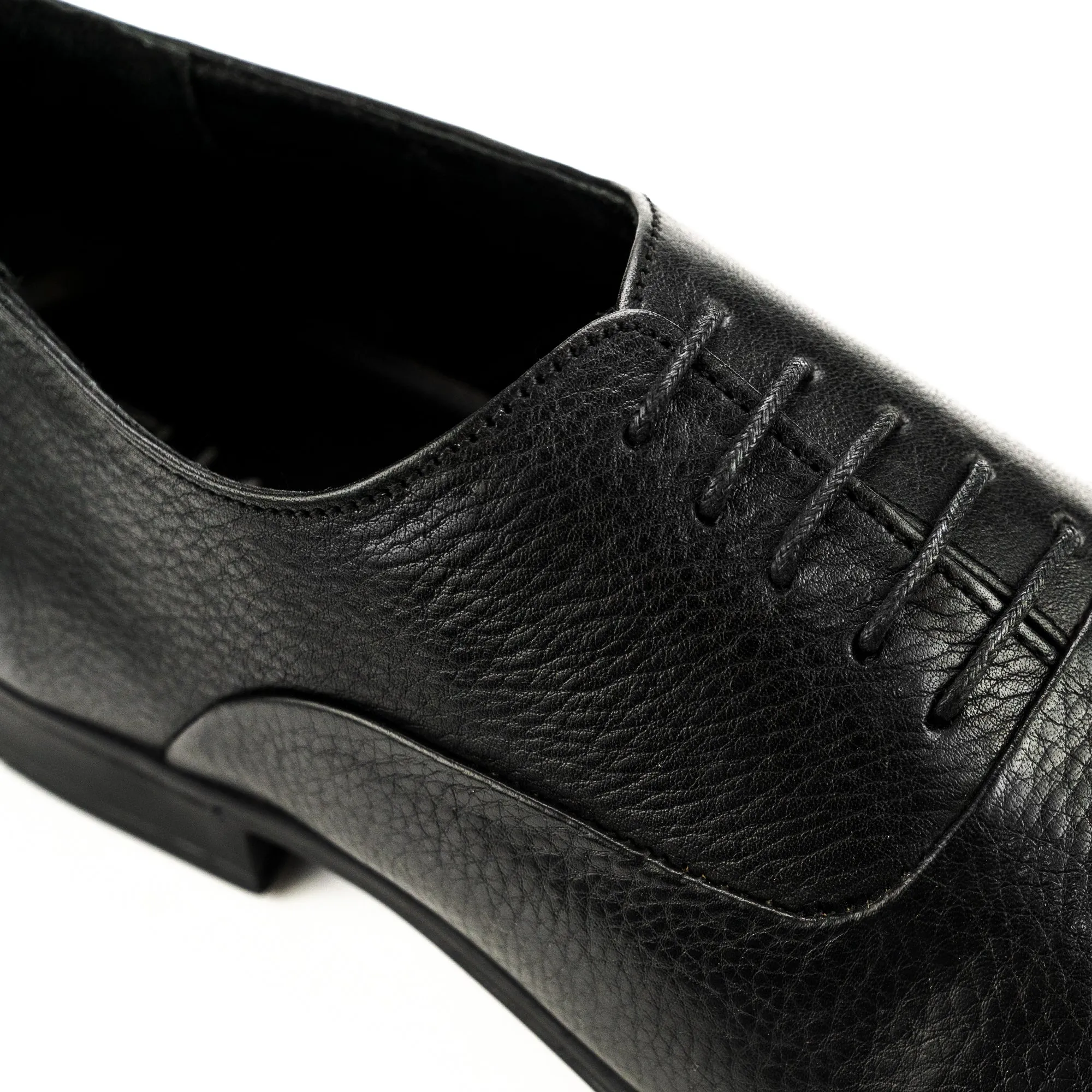Ebony Panelled Oxford-Black