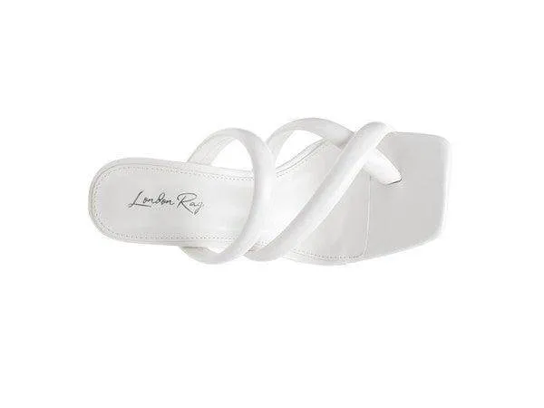Erised Clear Heel Toe Ring Slides