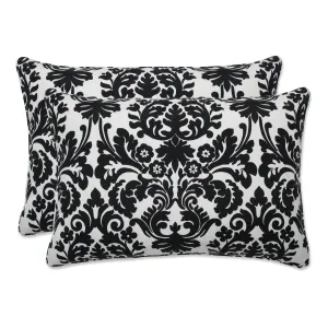 Essence Black/Beige Oversized Rectangle Throw Pillow (Set Of 2)