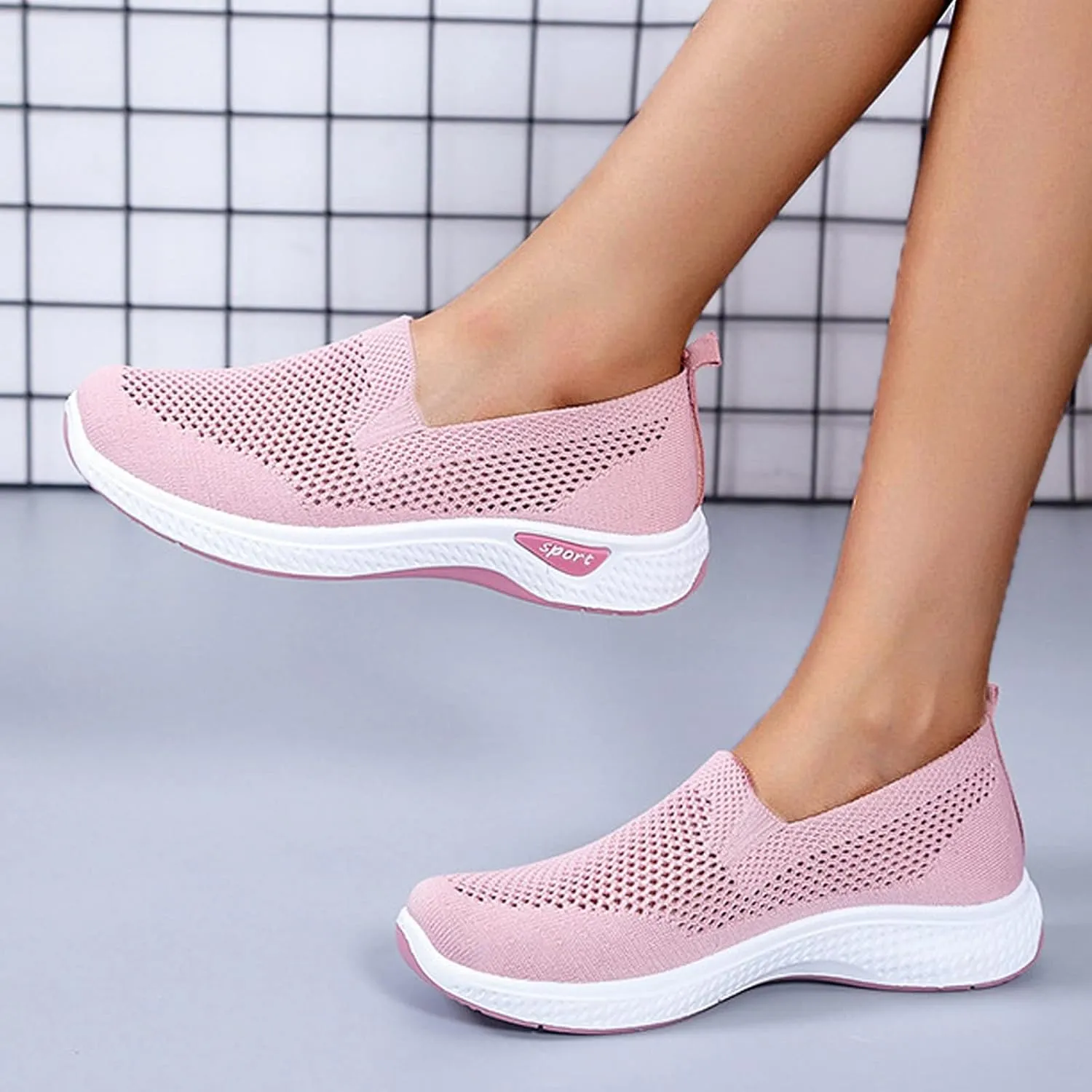 Extra Wide Shoes for Women Casual Walking Work Sneakers Ladies Wide Width Orthopedic Comfort Wear Slip on Sneakers