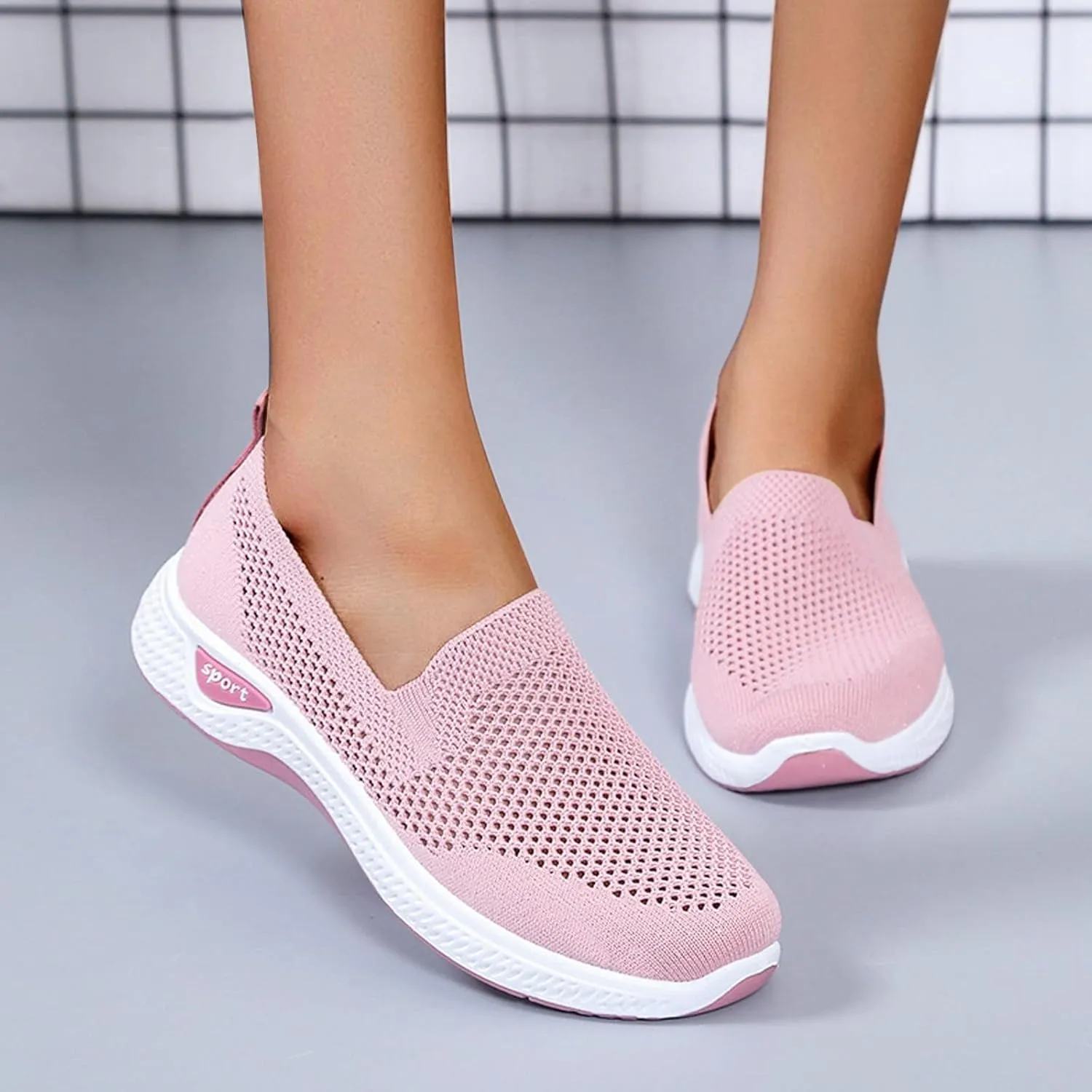Extra Wide Shoes for Women Casual Walking Work Sneakers Ladies Wide Width Orthopedic Comfort Wear Slip on Sneakers