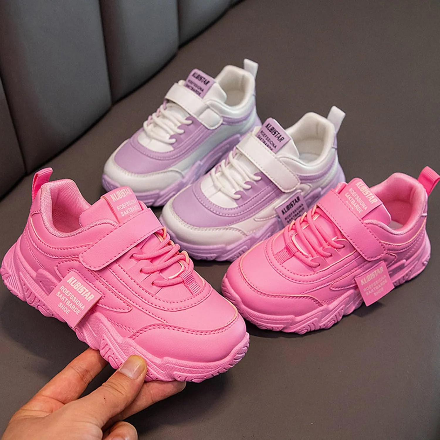 Fashion Kids' Flat Shoes Boys Girls Lightweight Fashion Sneakers Low Top Casual School Walking Tennis Shoes