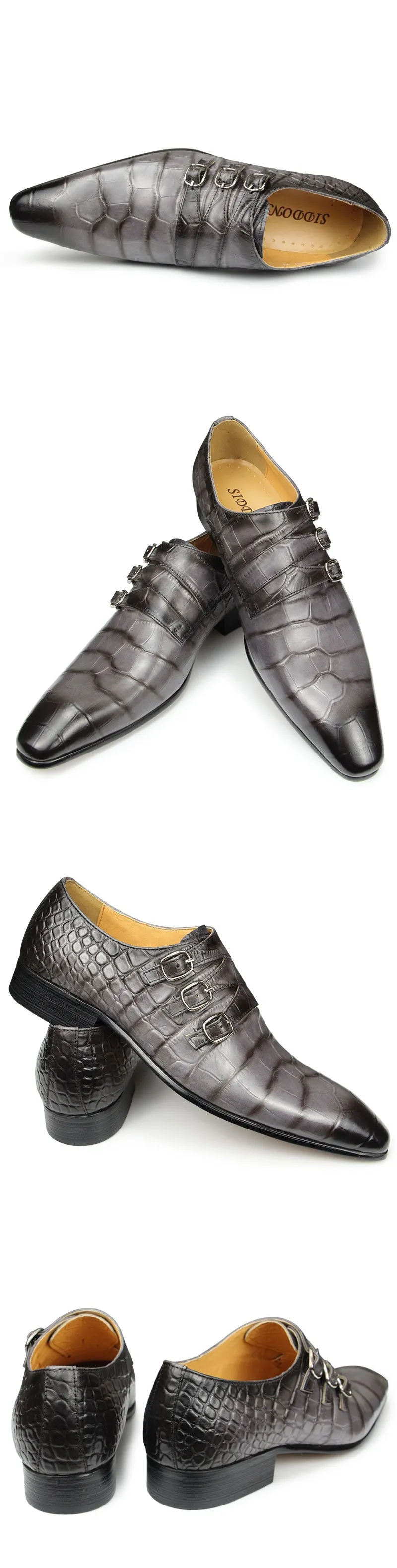 Fashion Pointed Toe Buckle Shoes