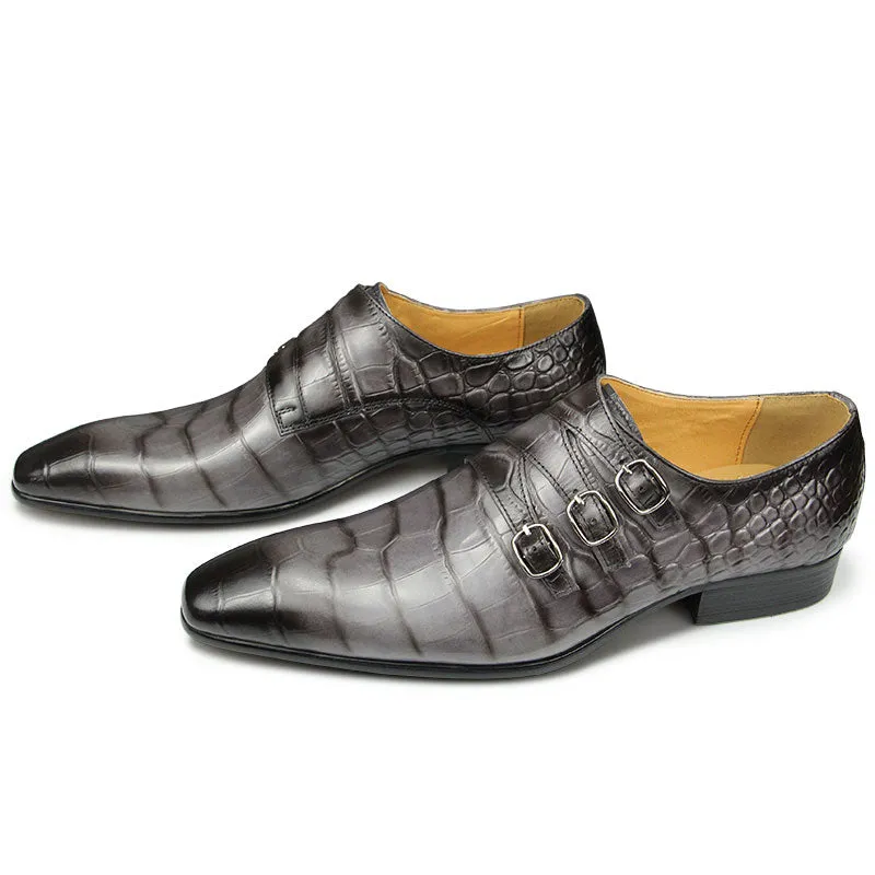 Fashion Pointed Toe Buckle Shoes