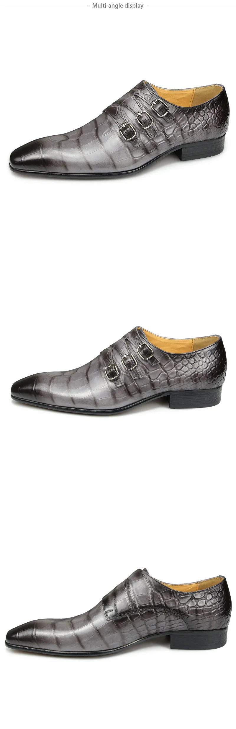 Fashion Pointed Toe Buckle Shoes
