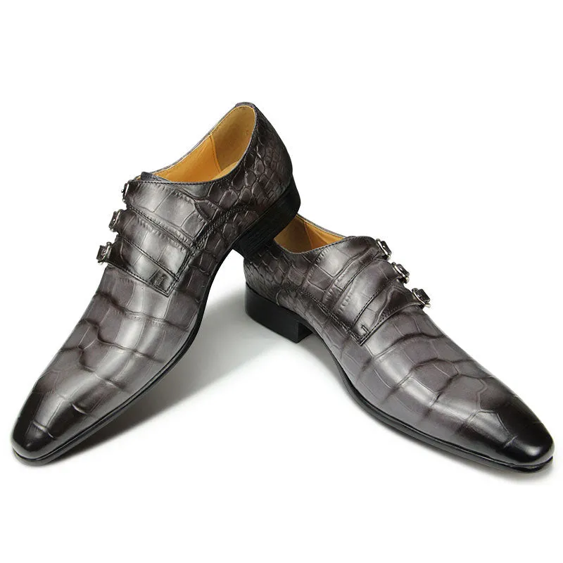 Fashion Pointed Toe Buckle Shoes