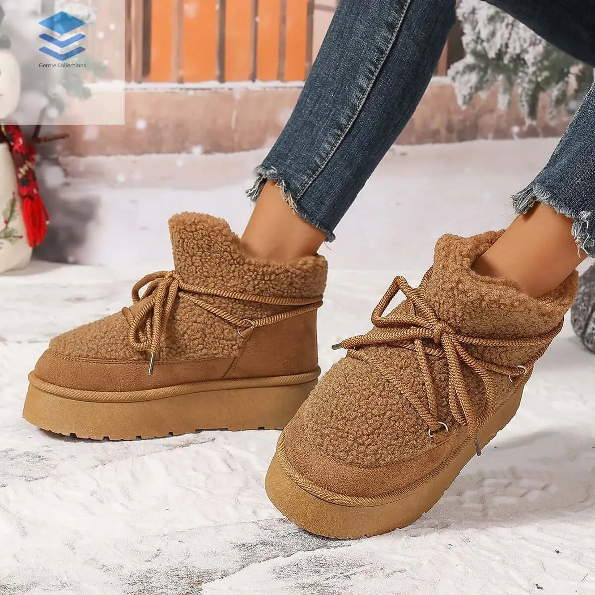 Female Height Increasing Casual Warm Short Boots