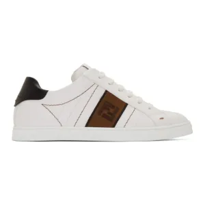 Fendi White Leather Forever Fendi Sneakers