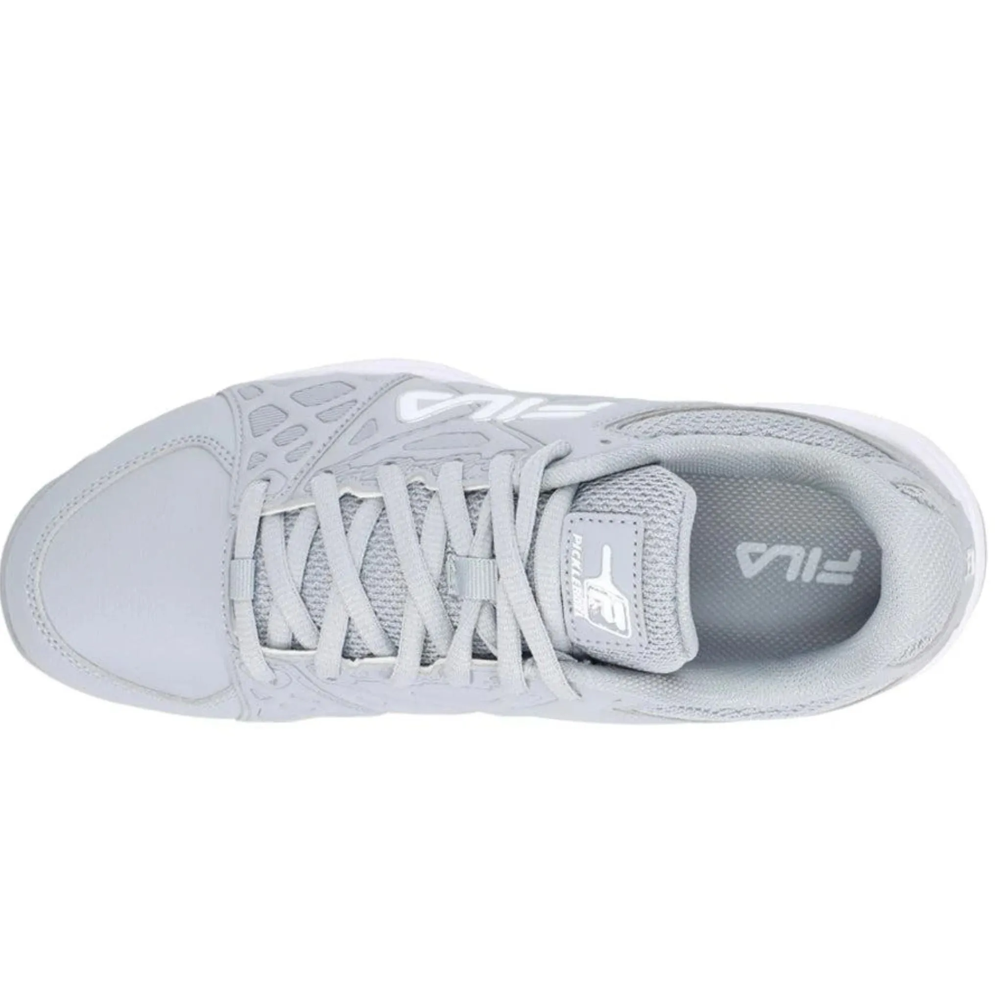 Fila Women's 5PM01803 071 Double Bounce 3 Gray White Silver Pickleball Shoes