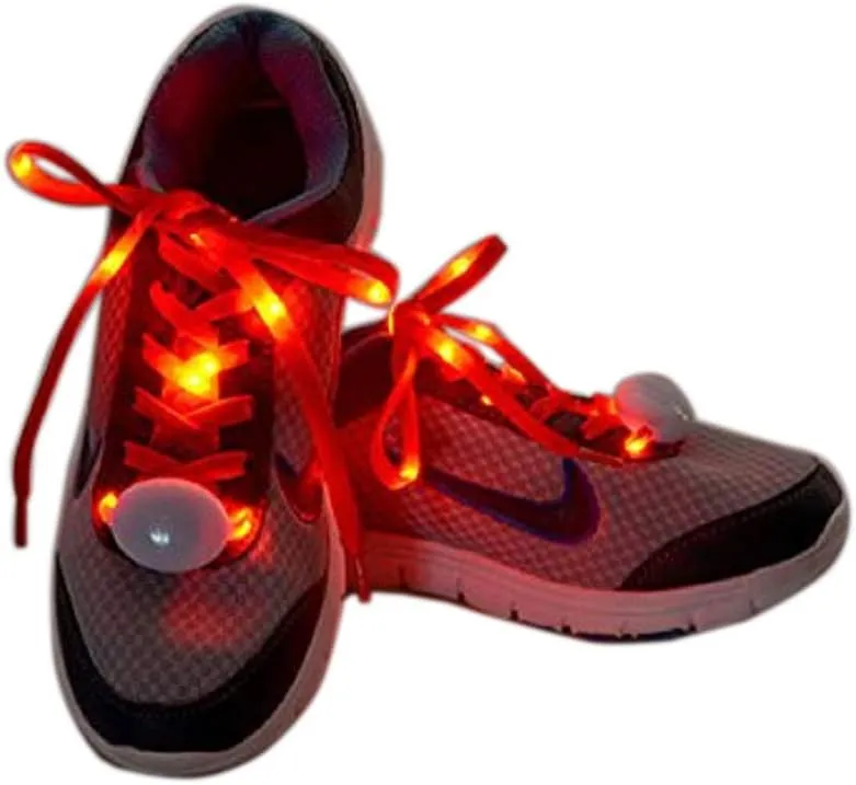 Flammi LED Nylon Shoelaces Light Up Glow in the Dark for Party Dancing Skating