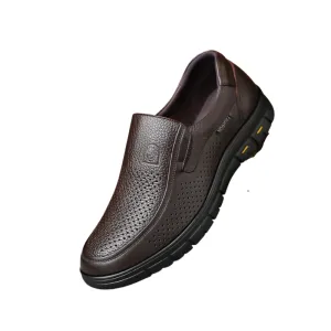 Flat Platform Casual Leather Shoes For Men