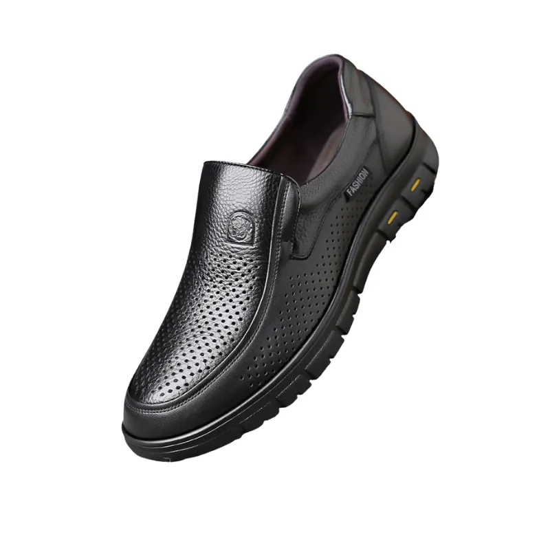 Flat Platform Casual Leather Shoes For Men