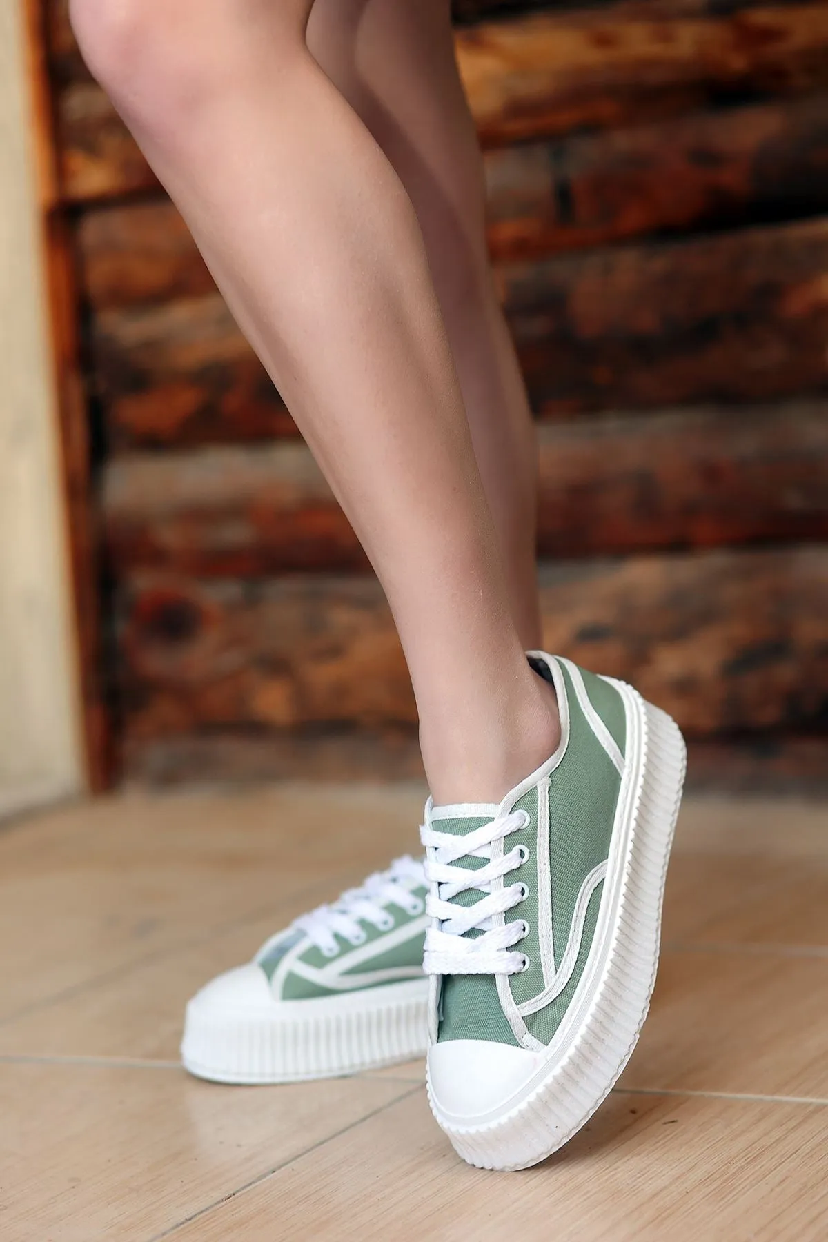 Flat Sole Casual Sport Green