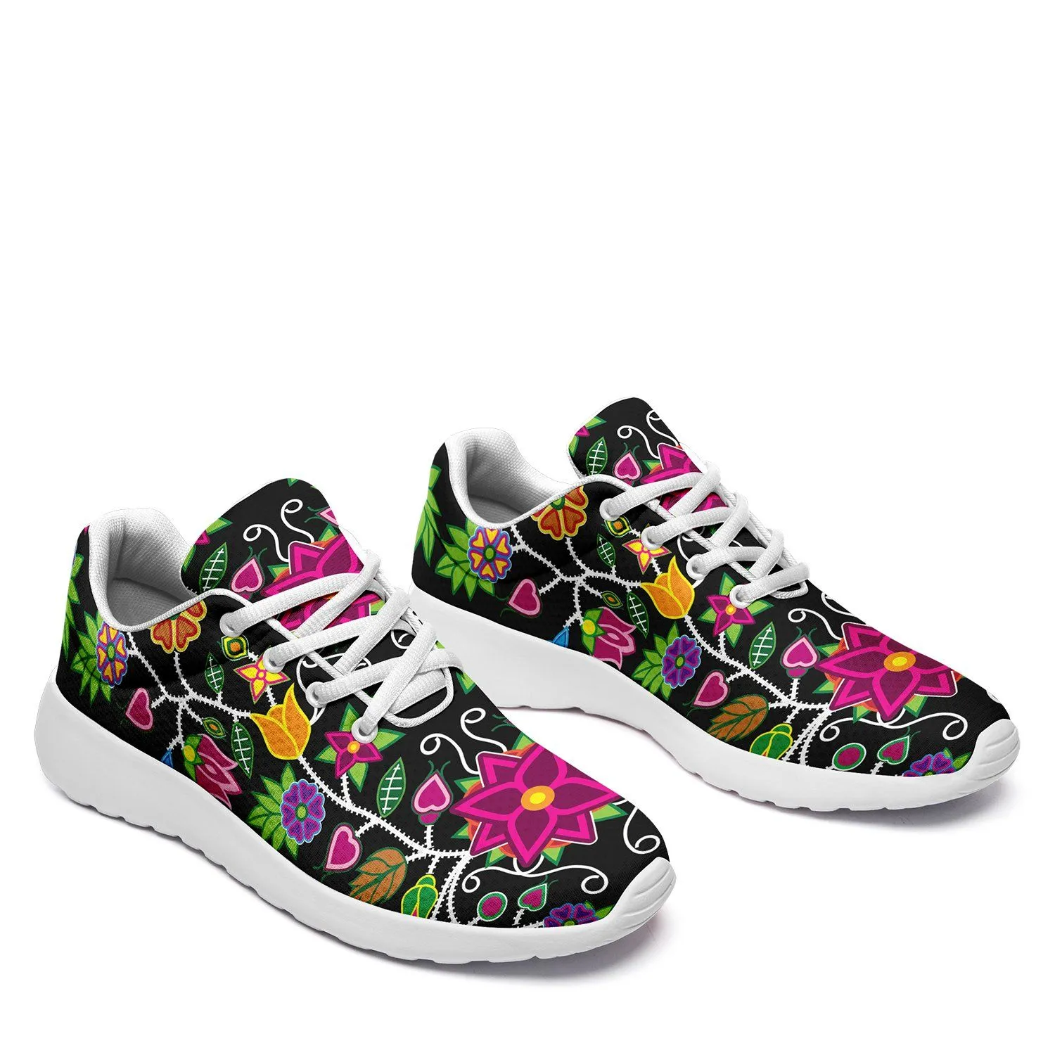 Floral Beadwork Ikkaayi Sport Sneakers