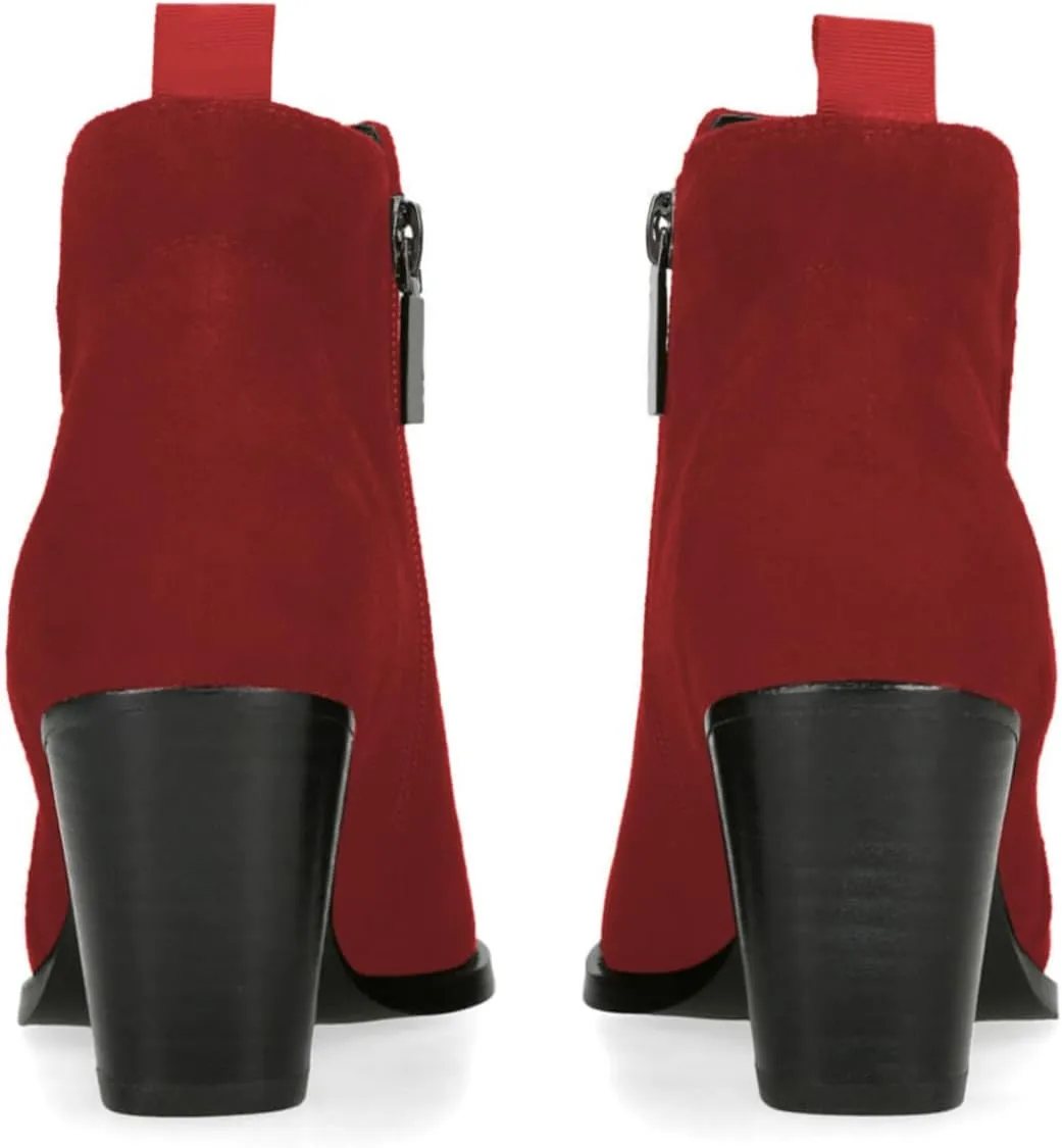 FOWT Women Comfy Round Toe Chunky Mid Heel Ankle Boots Side Zipper Ladies Trendy Casual Daily Booties Size 4-16 US