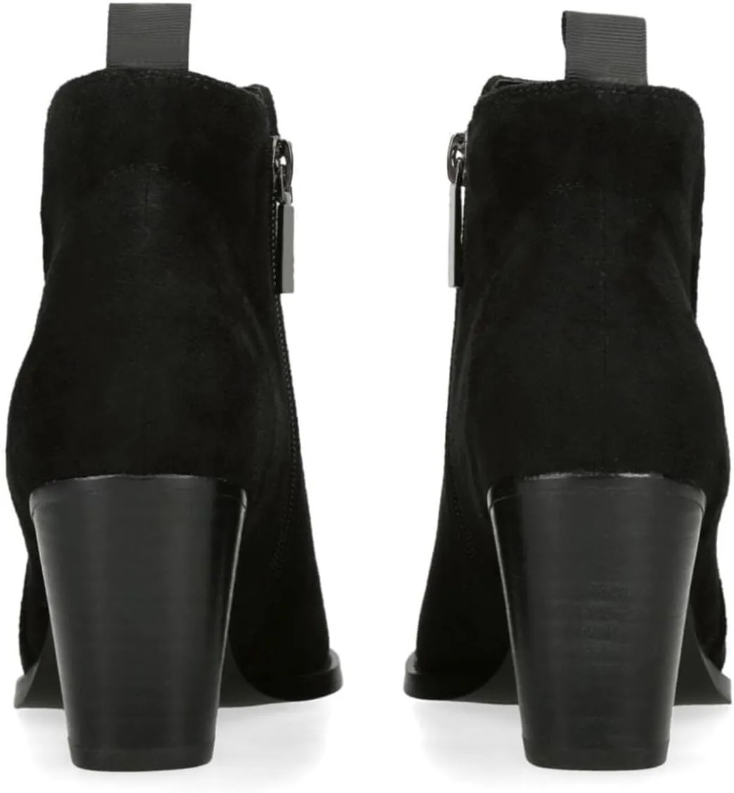 FOWT Women Comfy Round Toe Chunky Mid Heel Ankle Boots Side Zipper Ladies Trendy Casual Daily Booties Size 4-16 US