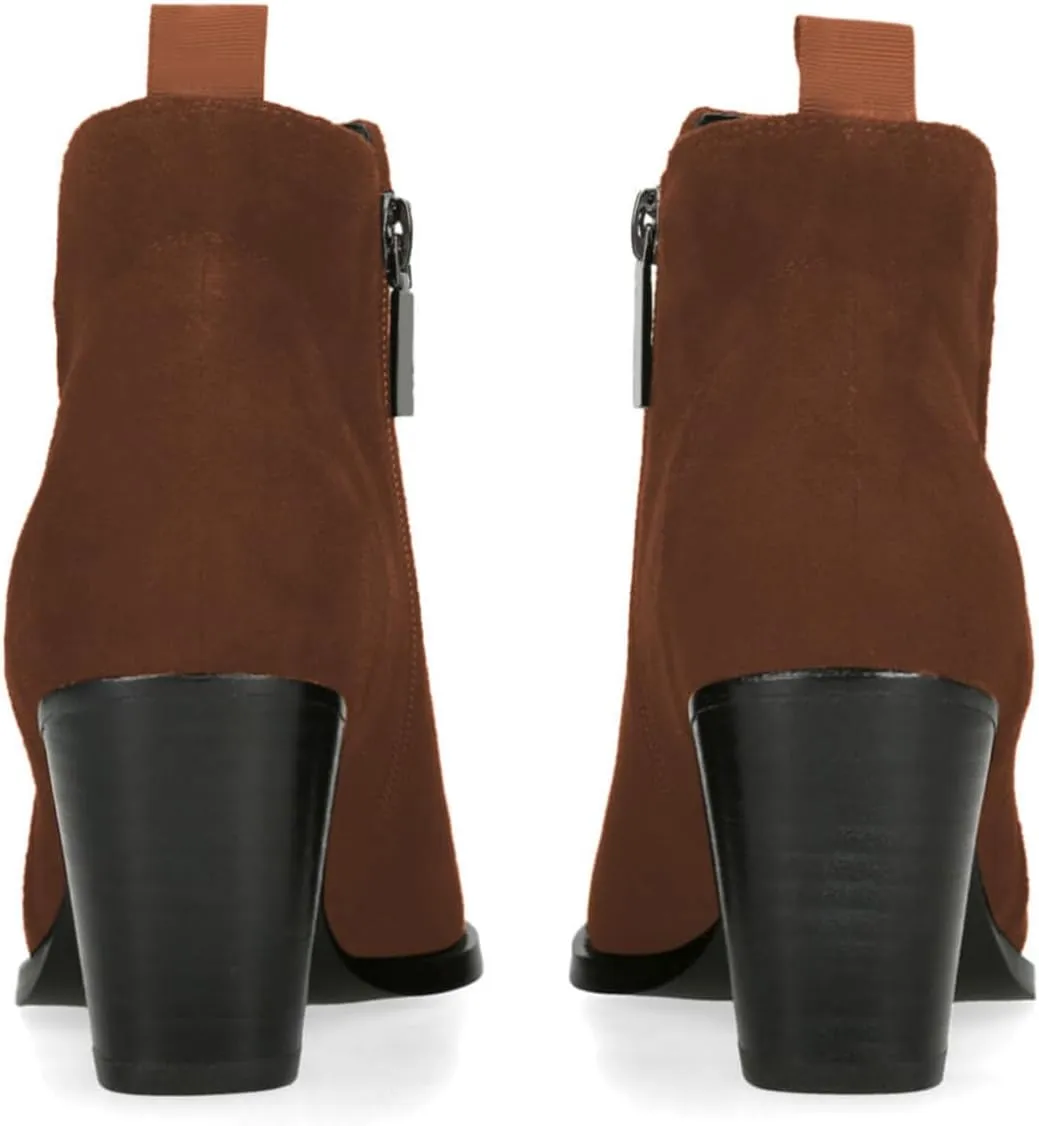 FOWT Women Comfy Round Toe Chunky Mid Heel Ankle Boots Side Zipper Ladies Trendy Casual Daily Booties Size 4-16 US
