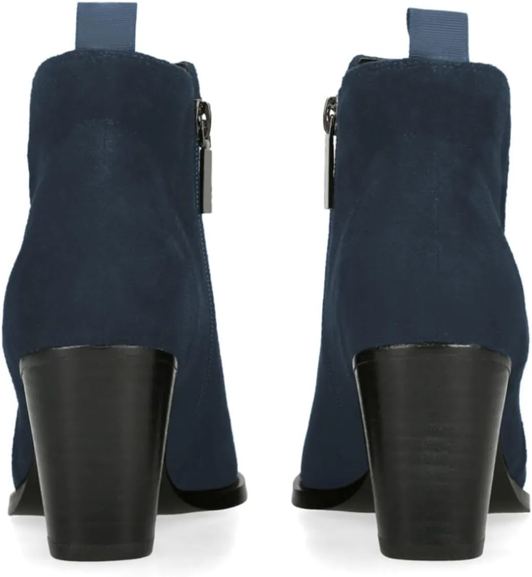 FOWT Women Comfy Round Toe Chunky Mid Heel Ankle Boots Side Zipper Ladies Trendy Casual Daily Booties Size 4-16 US