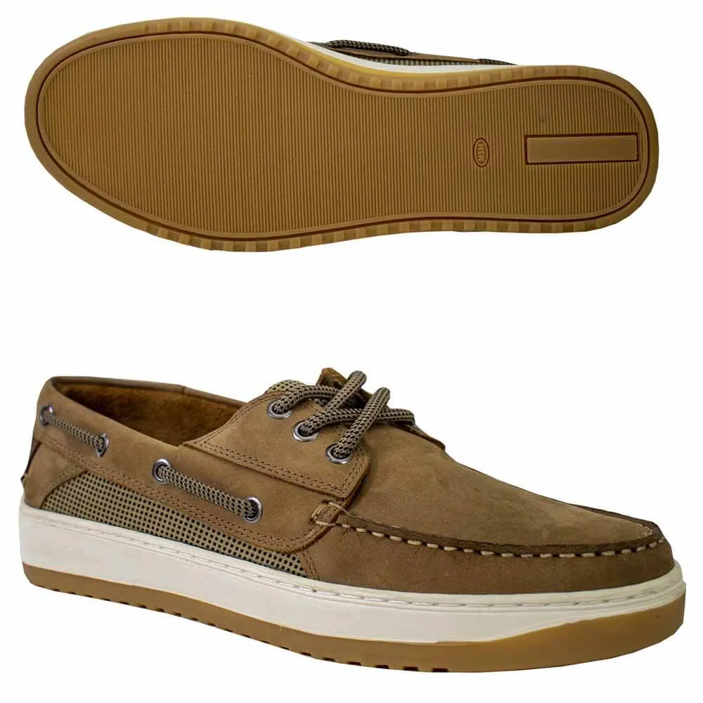 Frogg Toggs Belmar Caramel Men's Boat Shoe