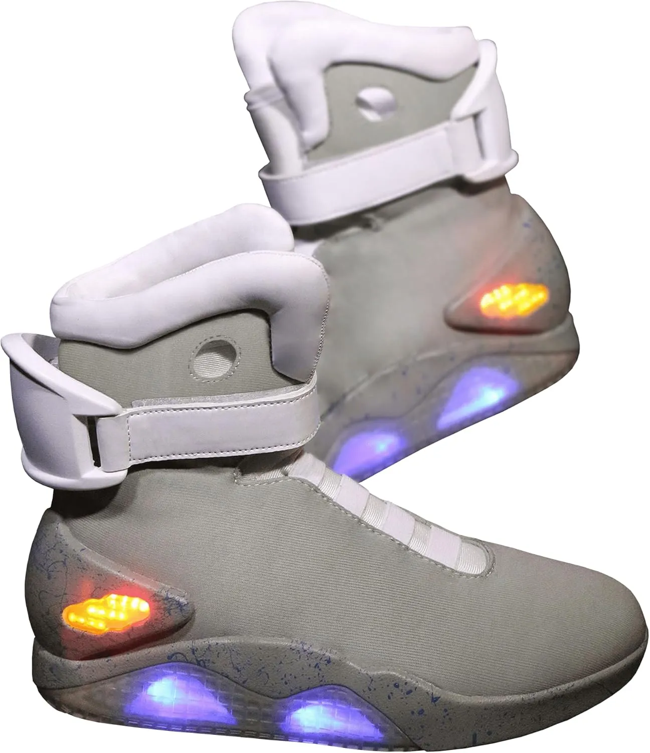 Fun Costumes Adult Light Up Back to the Future 2 II Shoes with Charging and Adjustable Straps - Officially Licensed