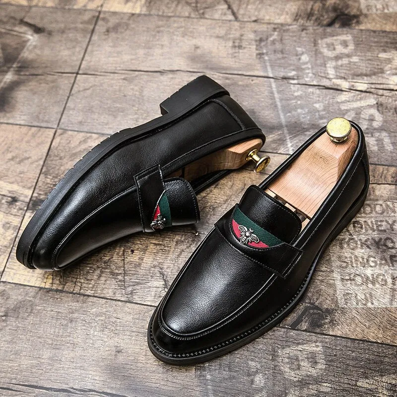 Genuine Leather Slip Men's Dress Shoes