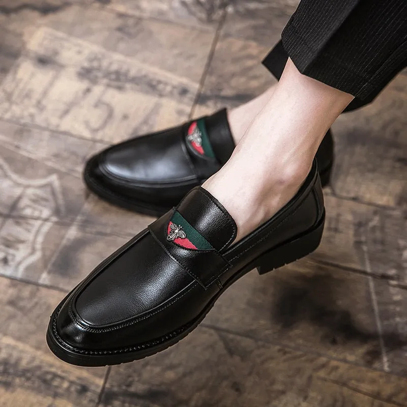 Genuine Leather Slip Men's Dress Shoes