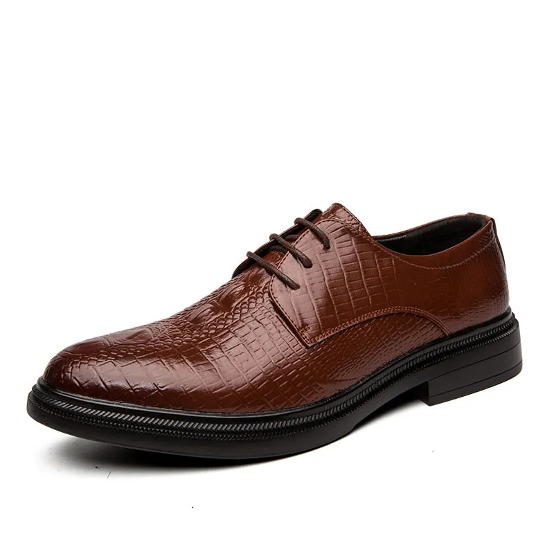 Genuine Leather Slip Men's Dress Shoes