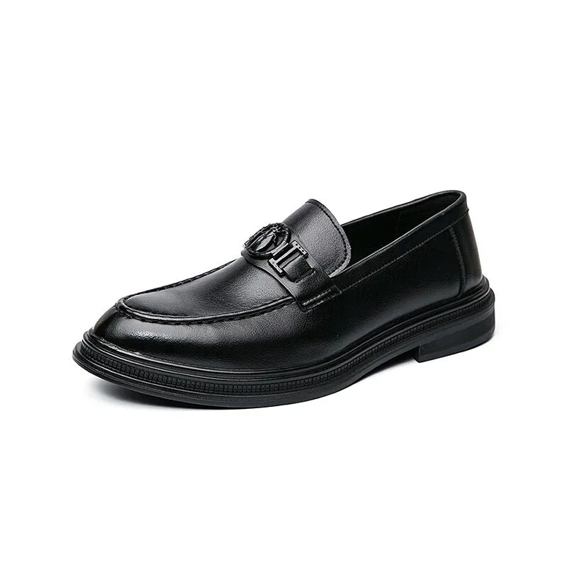 Genuine Leather Slip Men's Dress Shoes