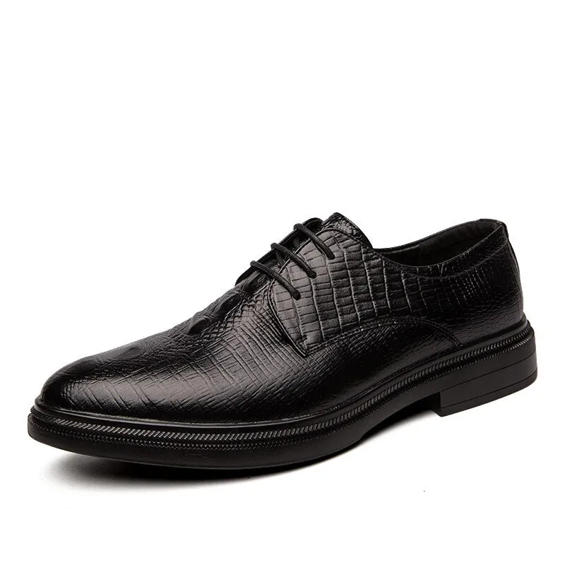 Genuine Leather Slip Men's Dress Shoes