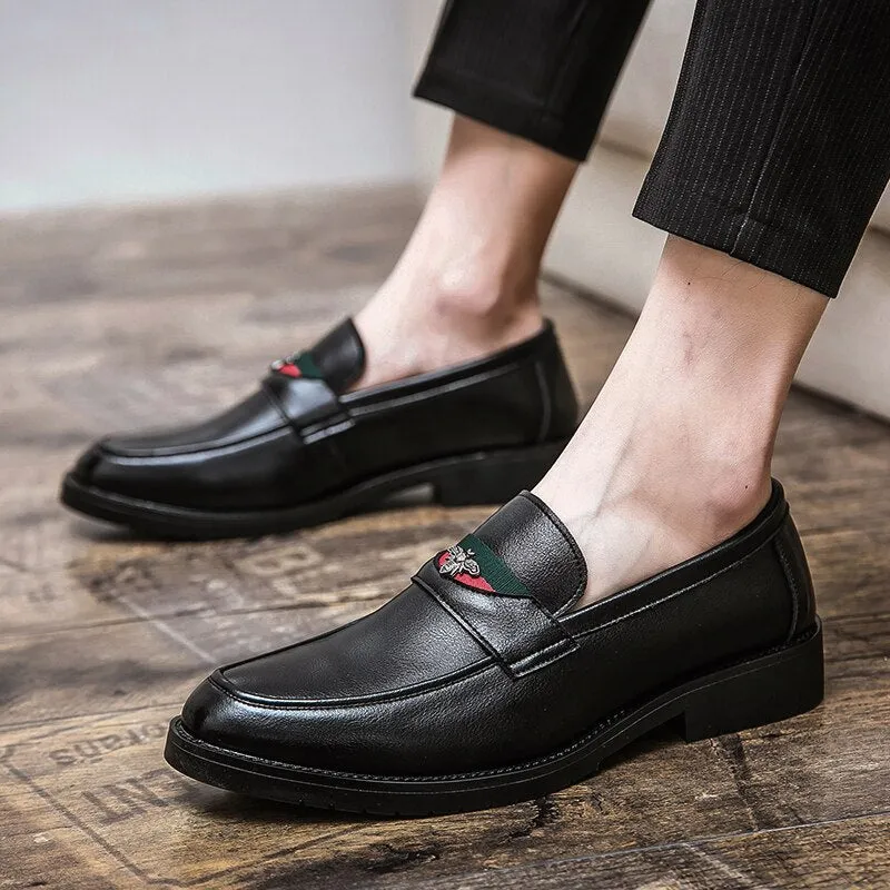 Genuine Leather Slip Men's Dress Shoes