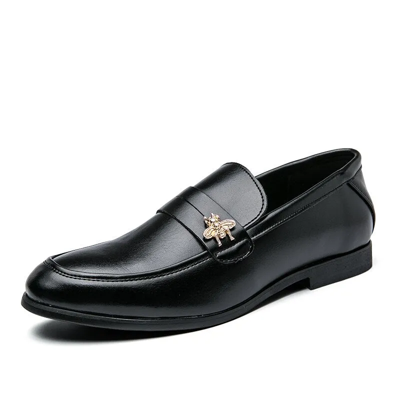 Genuine Leather Slip Men's Dress Shoes