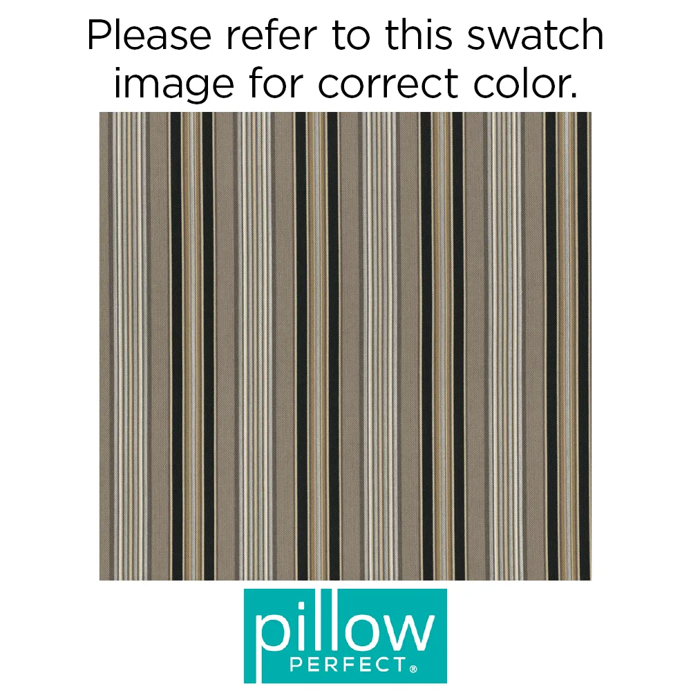 Getaway Stripe Black 48" Blown Bench