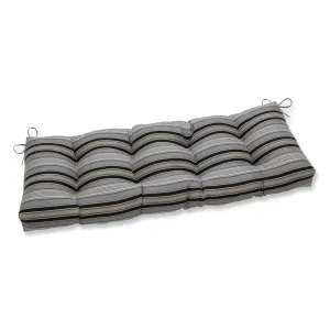 Getaway Stripe Black 48" Blown Bench