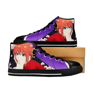 Gintama Kagura Shoes High Tops Sneakers for Kids and Adults