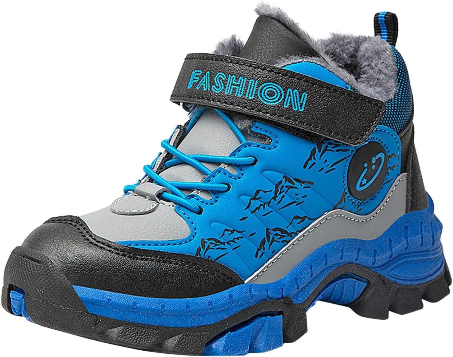 Girls Boots Glitter Boots Lace up Lug Sole Side Zipper Outdoor Booties Comfort Short Ankle Boots