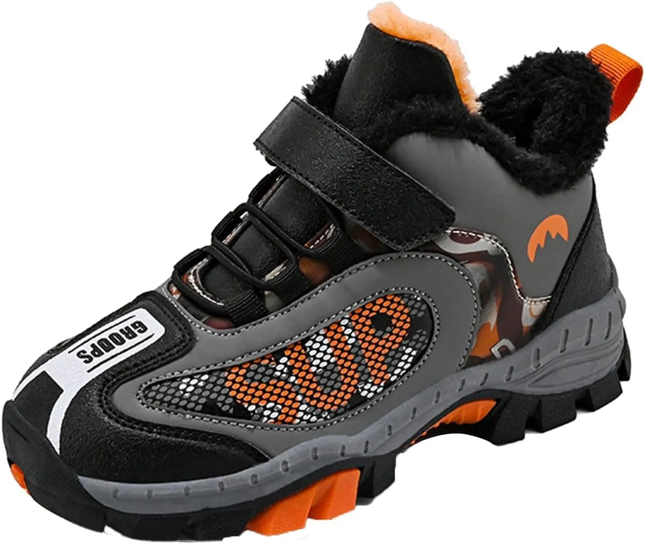 Girls Boys Kids Snow Boots Waterproof Non Slip Outdoor Winter Shoes Plush Lined Walking Shoes