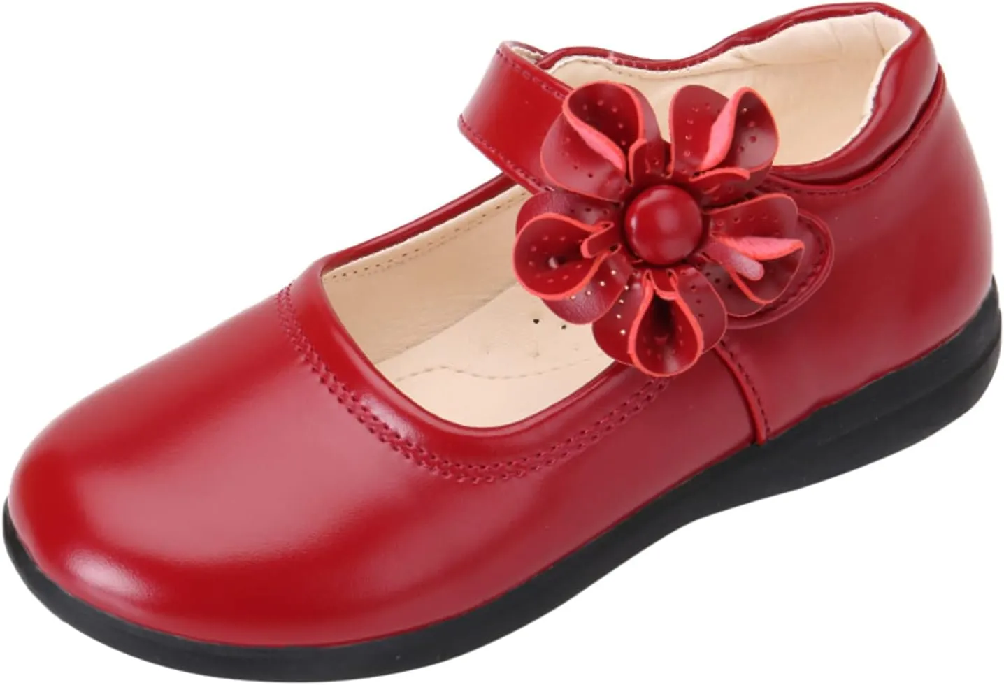 Girls Dress Shoes Toddler Girls School Uniform Shoes Mary Jane Flower Girl Ballet Flats for Wedding Party