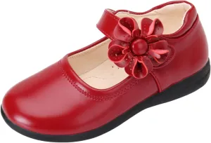 Girls Dress Shoes Toddler Girls School Uniform Shoes Mary Jane Flower Girl Ballet Flats for Wedding Party