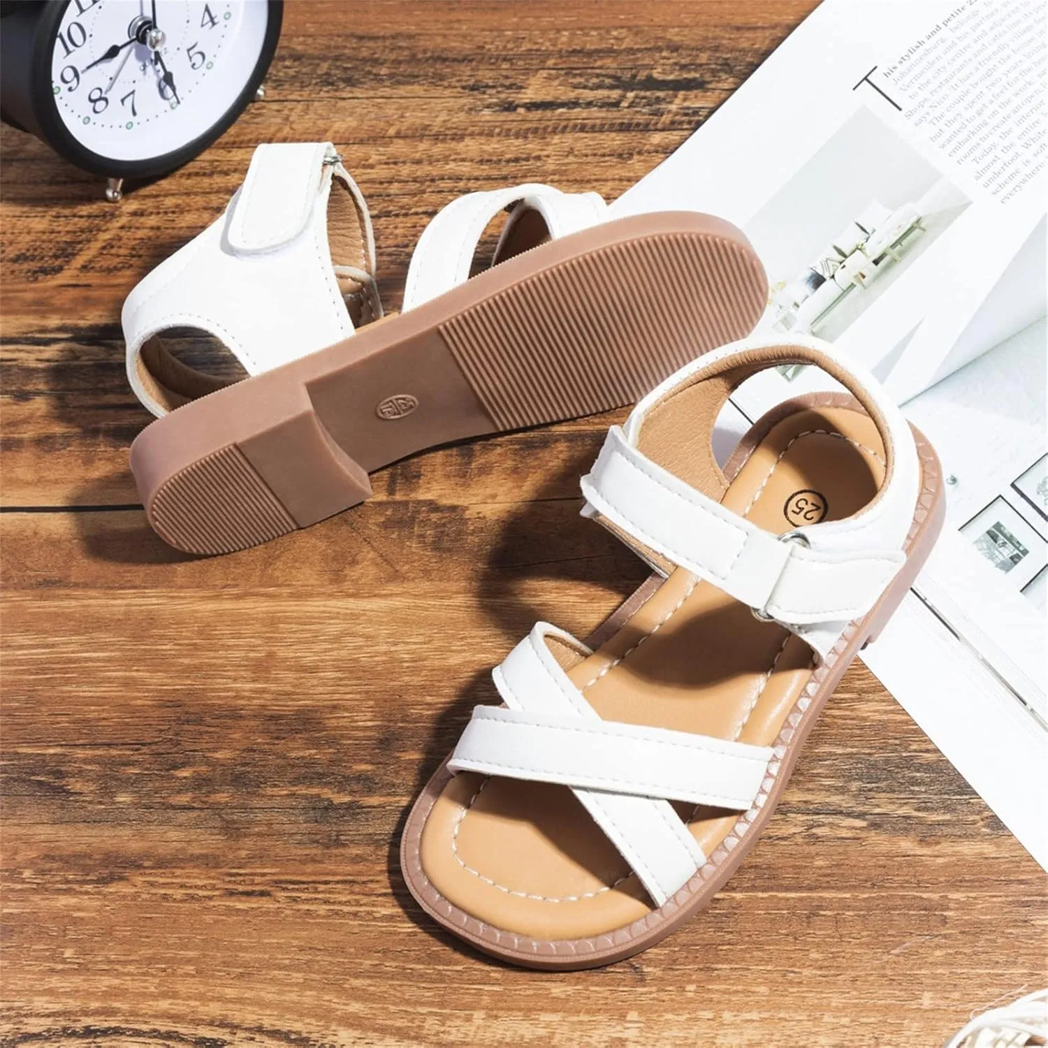 Girls Fashion Shoes Children Shoes 1 to 6 Years Fashion Comfortable Soft Sole Beach Outdoor Flat Casual Sandals