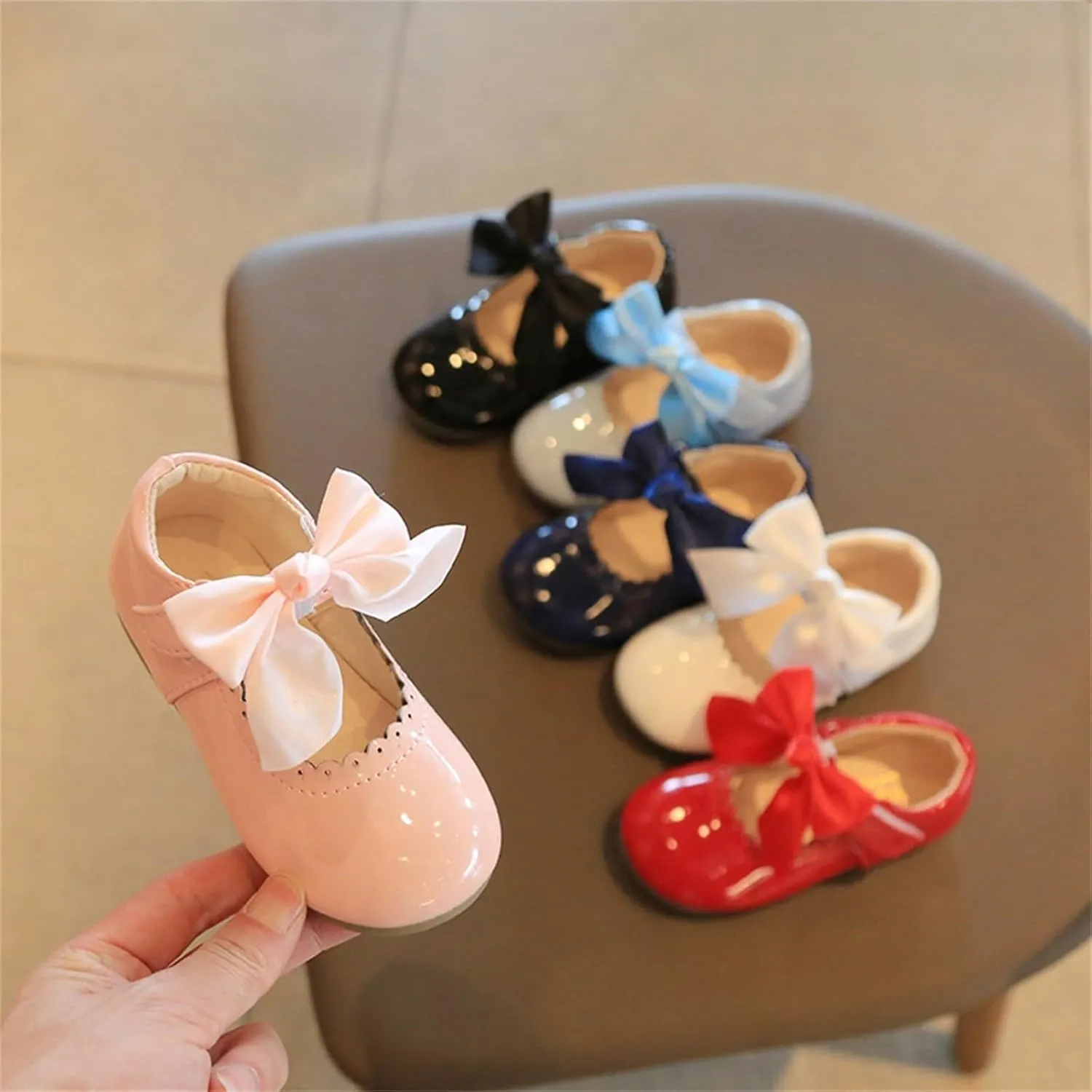 Girls Mary Jane Dress Shoes Cute Ballet ?lats Princess Flower Hook Loop Walking Sandals for Toddler/Little Kid