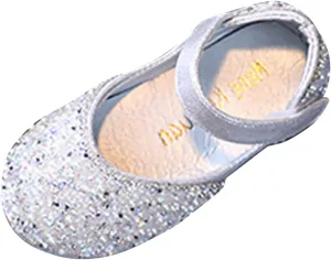 Girls Mary Jane Dress Shoes Rhinestones Flower Girl Wedding Party Shoes Ballet Flats Toddler Sandals