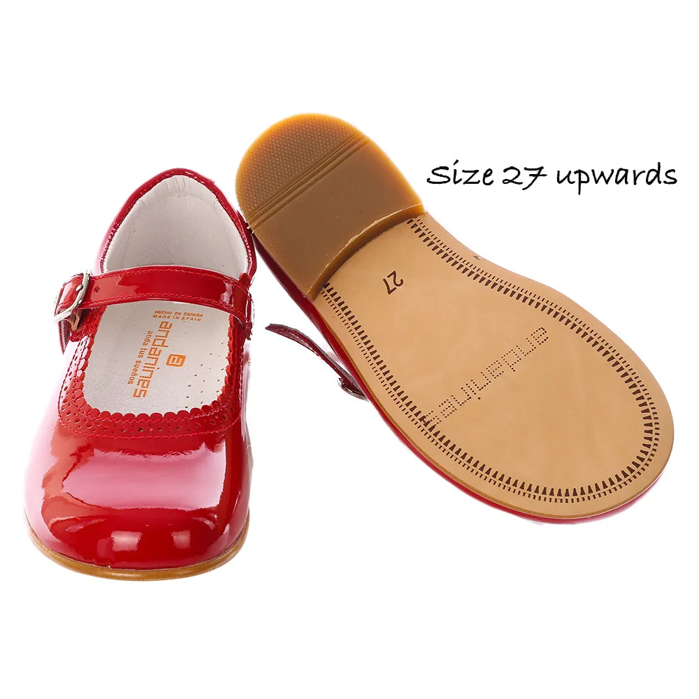 Girls Red Patent Mary Jane Shoe