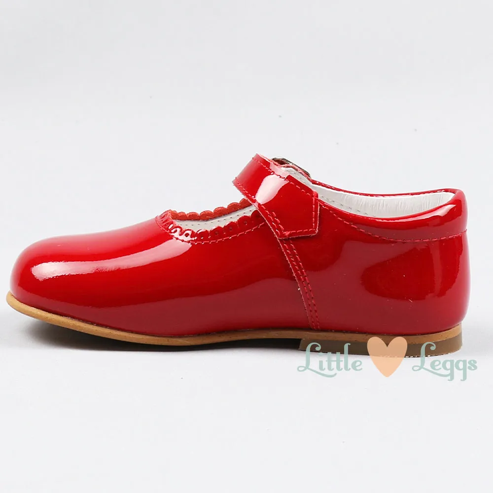 Girls Red Patent Mary Jane Shoe