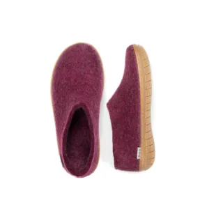 Glerups Shoe - Honey Rubber - Cranberry