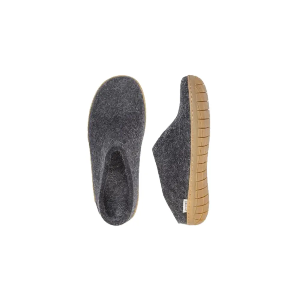 Glerups Slip-On - Honey Rubber - Charcoal