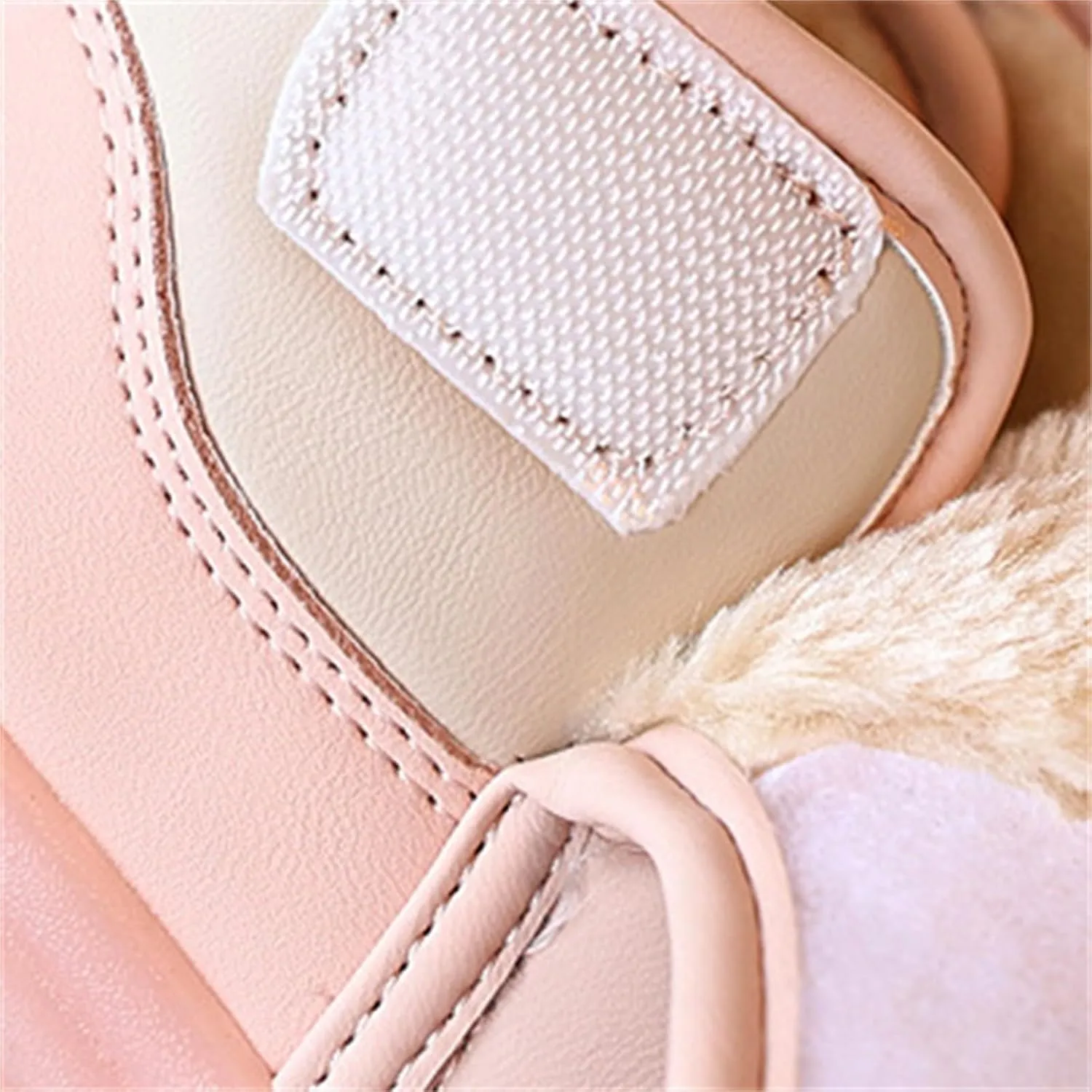 Glitter Fuzzy Snow Booties For Toddler Baby Infant Outdoor Walking Ski Shoes Thick Cotton Light Up Comfy Warm Boots