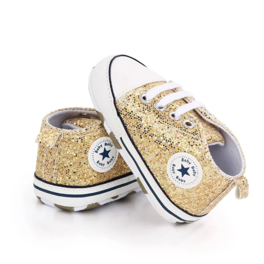 Goo's Glitter Sneaker - White